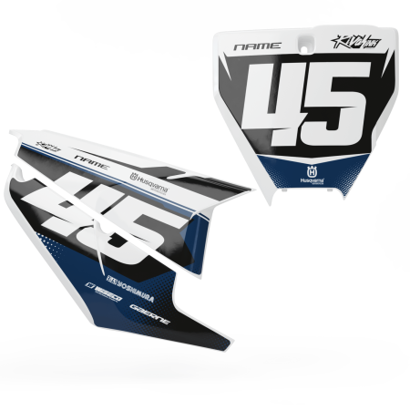 'DISSOLVE' NUMBER BOARD SET - HUSQVARNA
