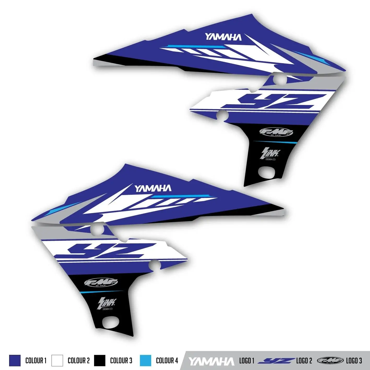 Yamaha Radiator Shroud Graphics Rival Ink Design Co