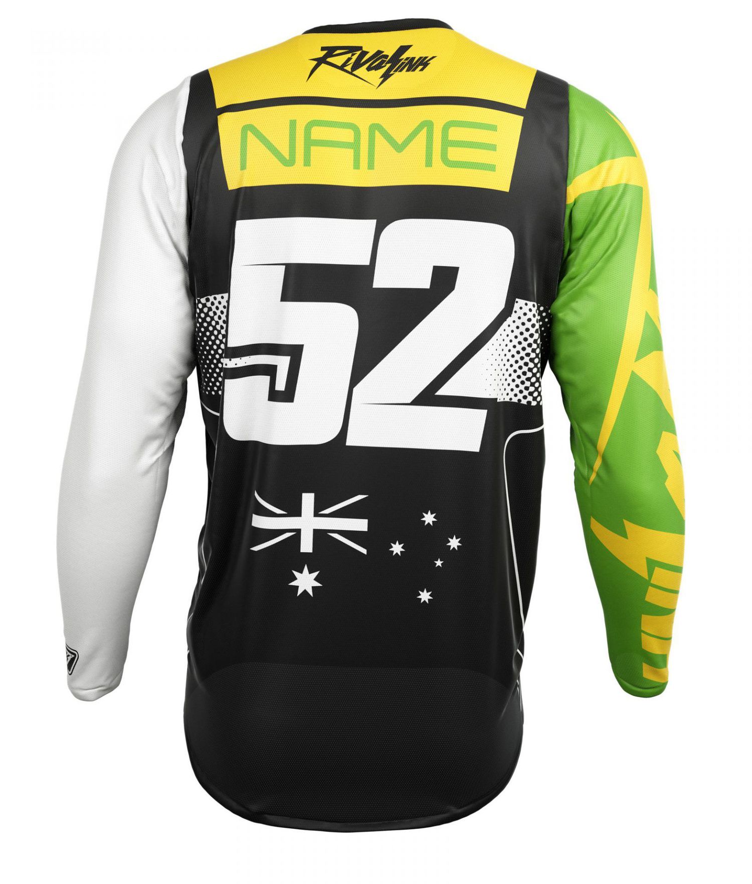 PREMIUM FIT CUSTOM SUBLIMATED JERSEY – HERITAGE GREEN AND GOLD – Rival ...