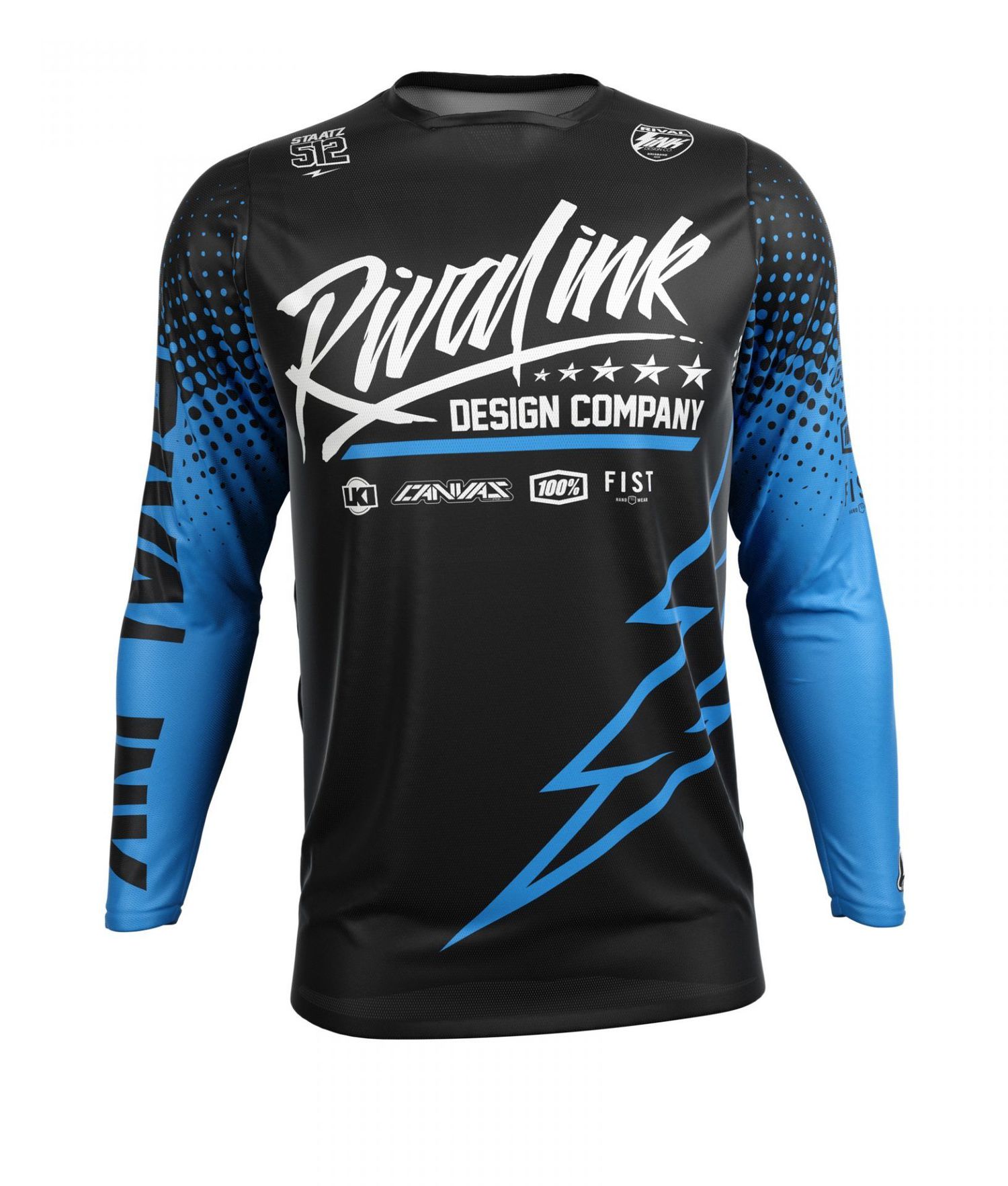 PREMIUM FIT CUSTOM SUBLIMATED JERSEY – SERIES 1 CYAN – Rival Ink Design Co