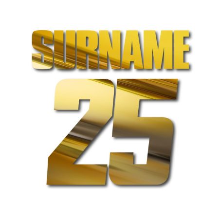 JERSEY PRINT 'GOLD CHROME'