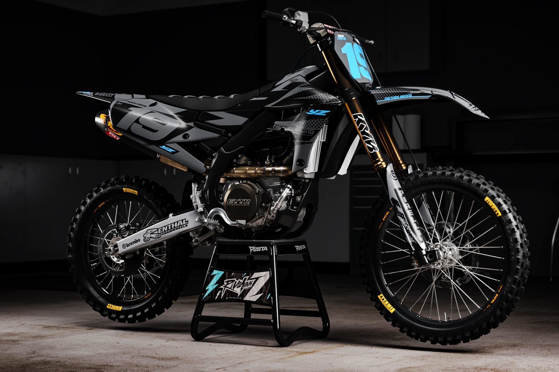 YAMAHA ‘RACE READY GREY’ KIT Rival Ink Design Co