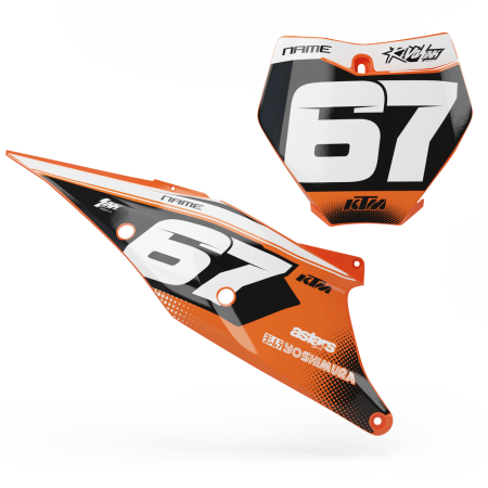 'DISSOLVE' NUMBER BOARD SET - KTM