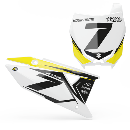 'BLITZ' NUMBER BOARD SET - SUZUKI