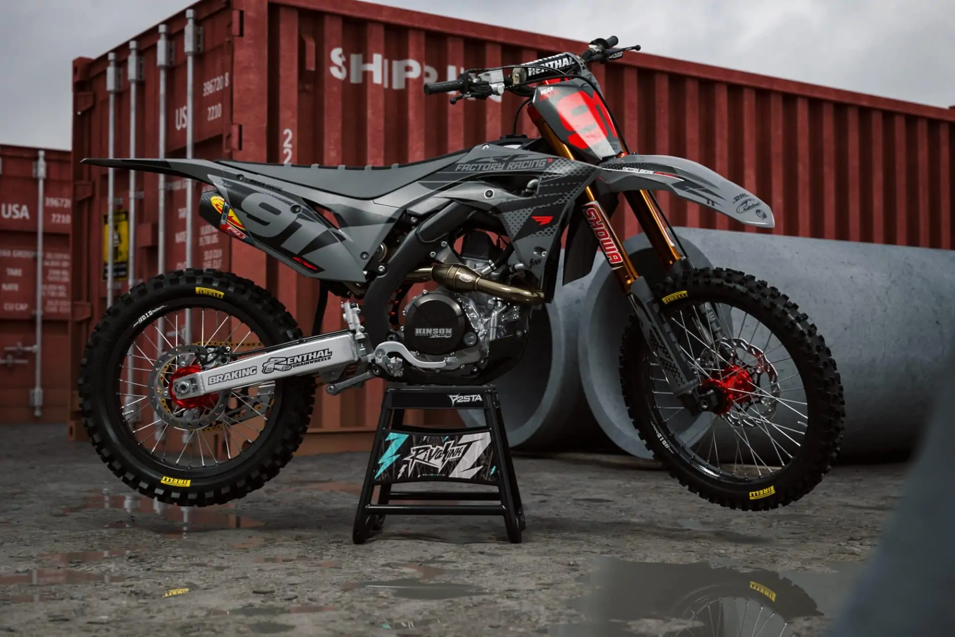 HONDA 'RACE READY GREY' KIT | Rival Ink Design Co