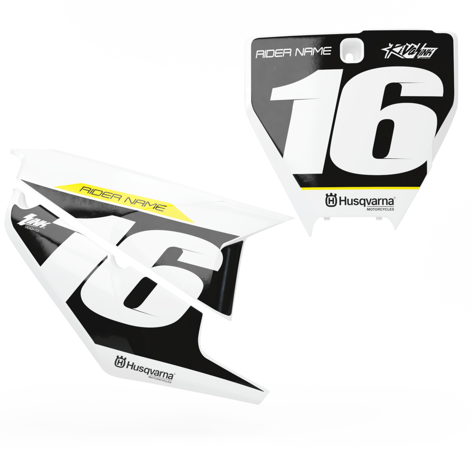 STOCKER' NUMBER BOARD SET - HUSQVARNA | Rival Ink Design Co
