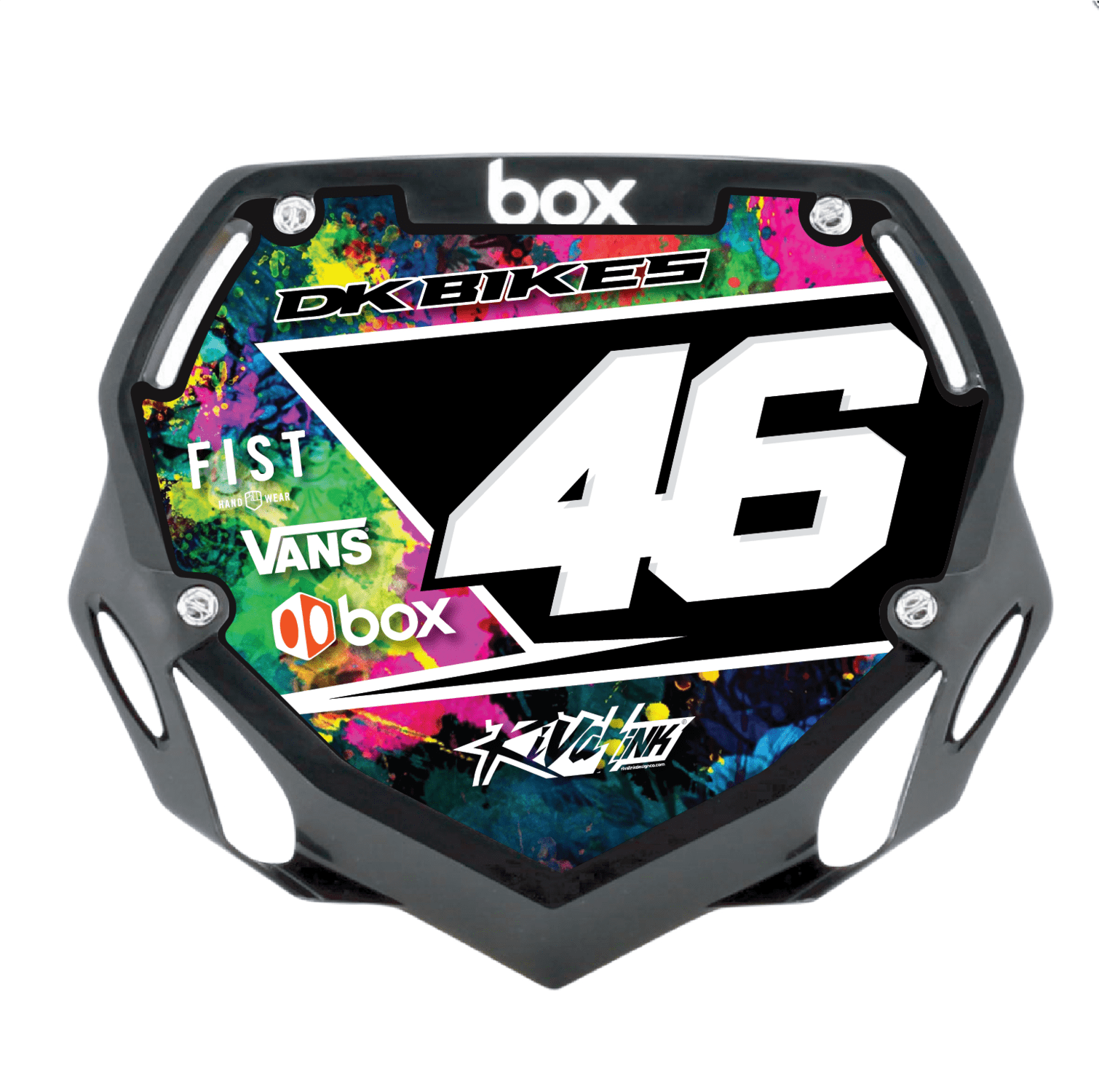 Bmx number shop plate graphics