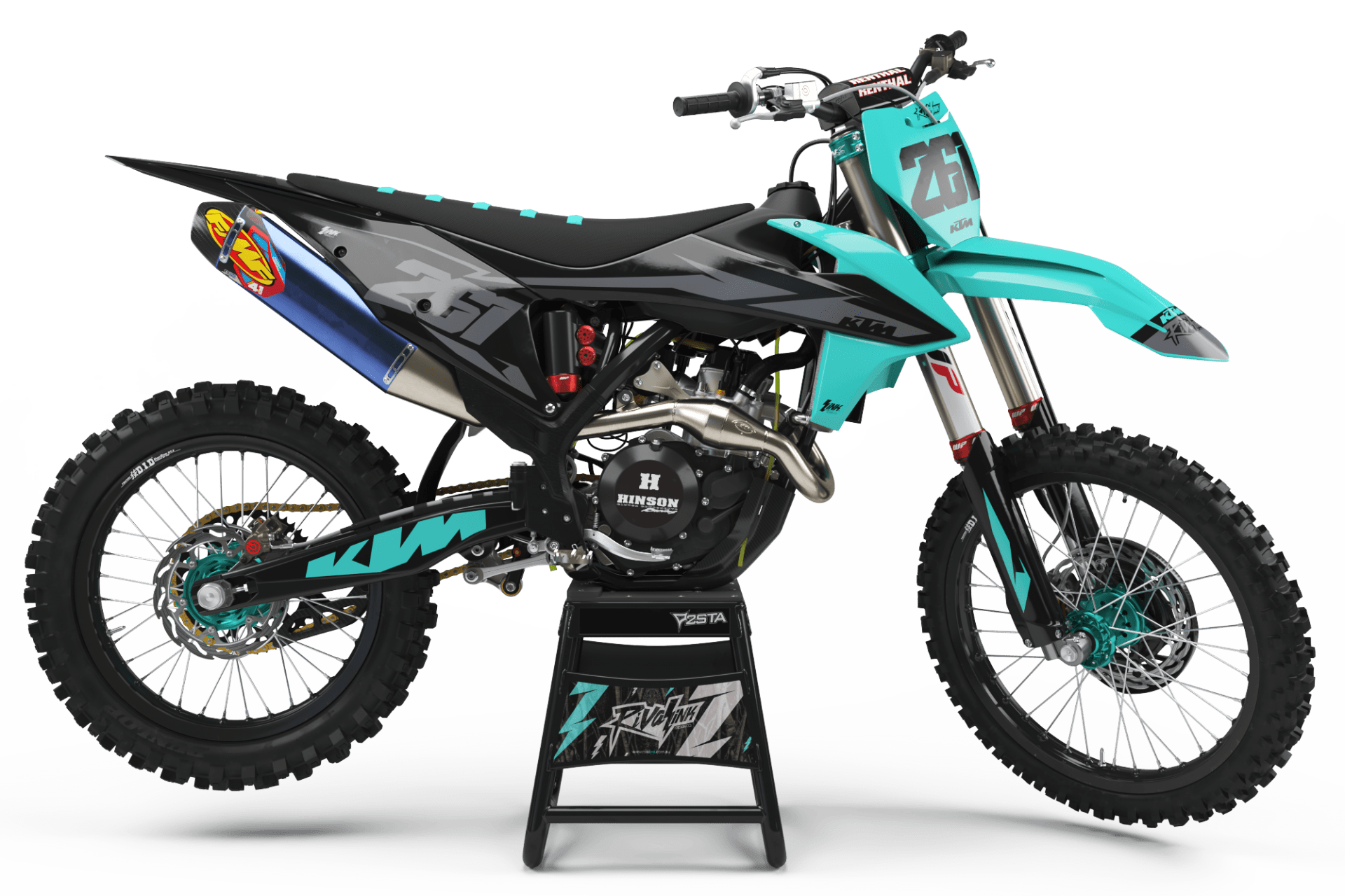 KTM ‘INDUSTRY TEAL’ KIT – Rival Ink Design Co 