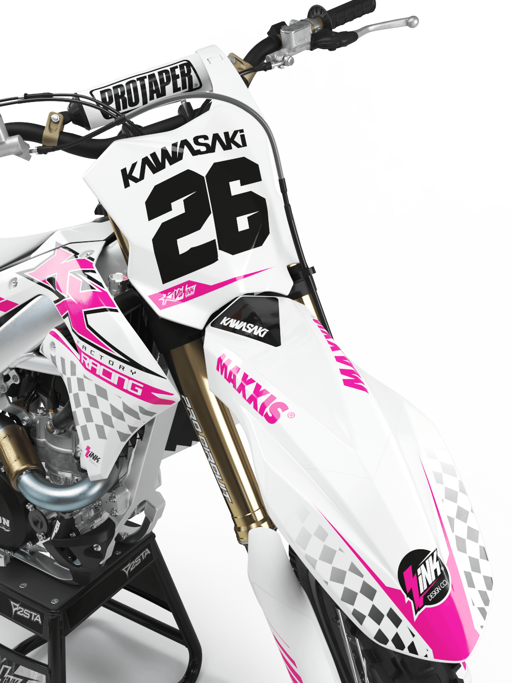 KAWASAKI 'SPEEDWAY PINK' KIT | Rival Ink Design Co