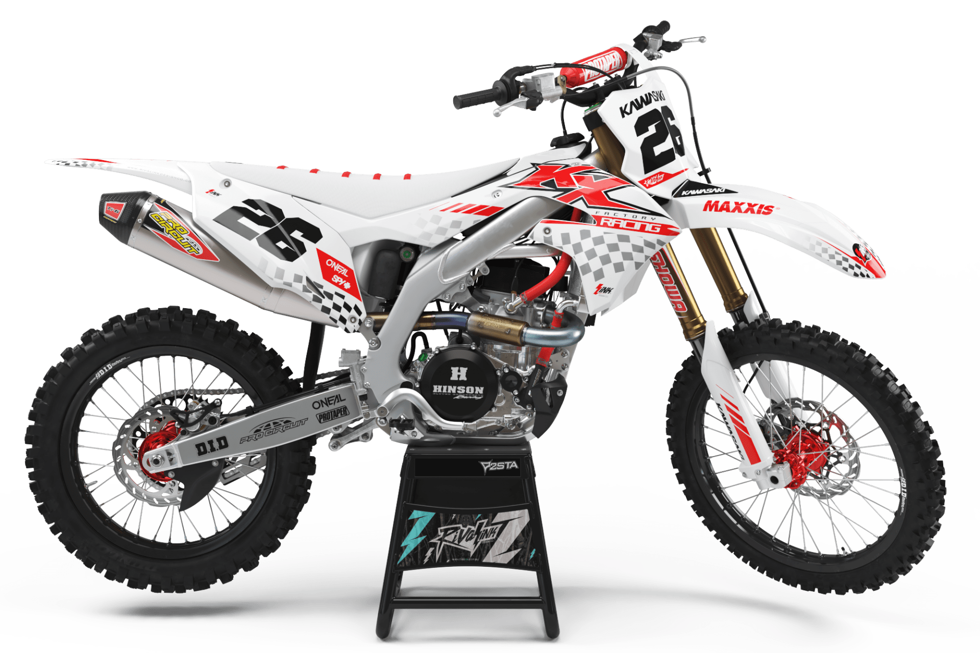 Red kawasaki dirt bike deals