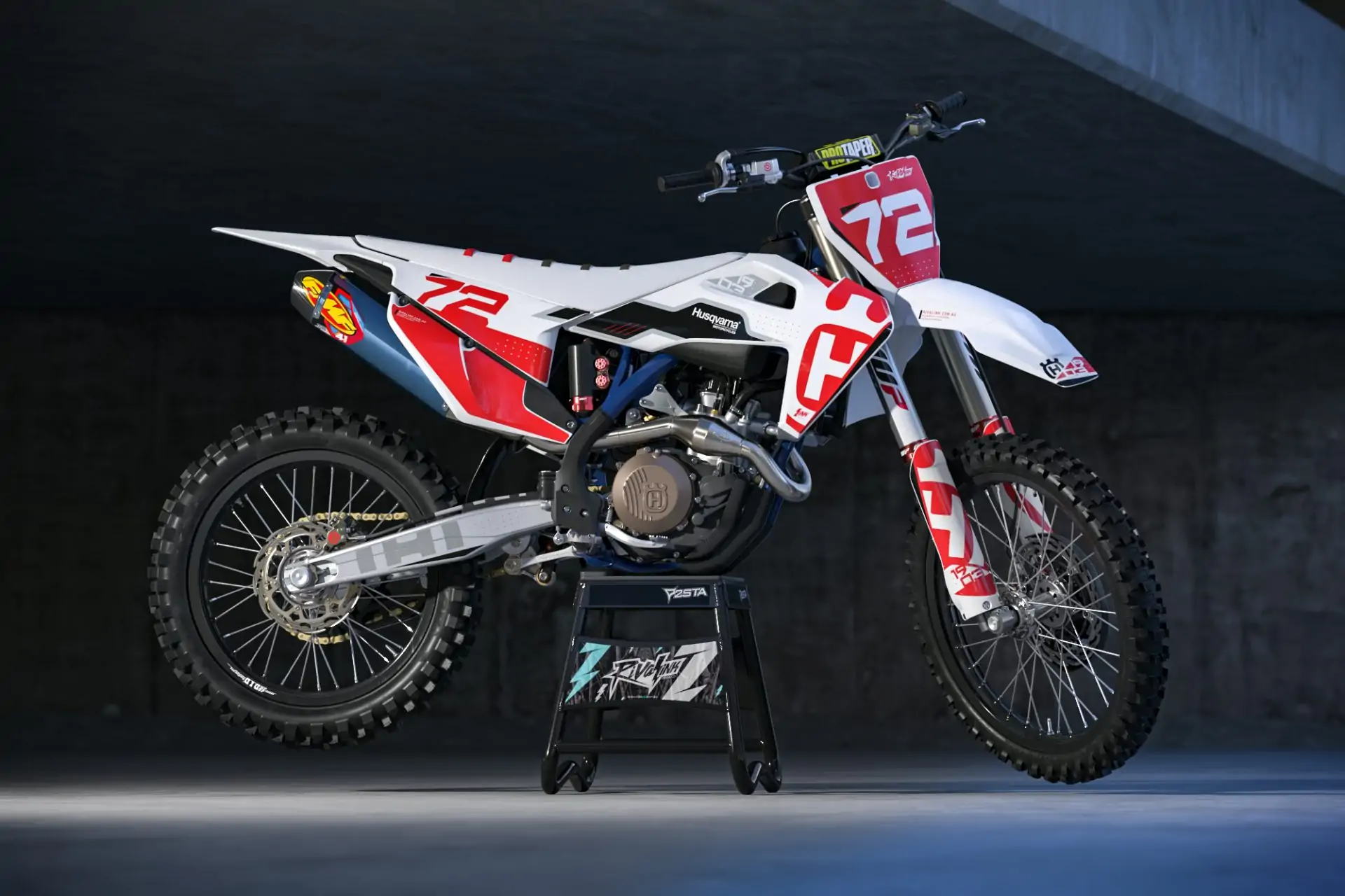 HUSQVARNA ‘DESTROYER RED’ KIT Rival Ink Design Co