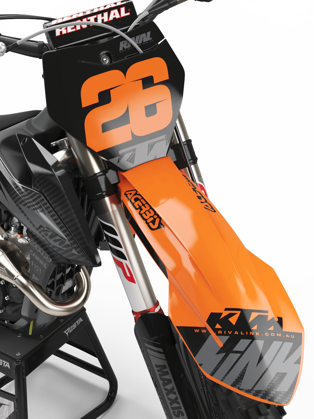 ktm orange frame paint