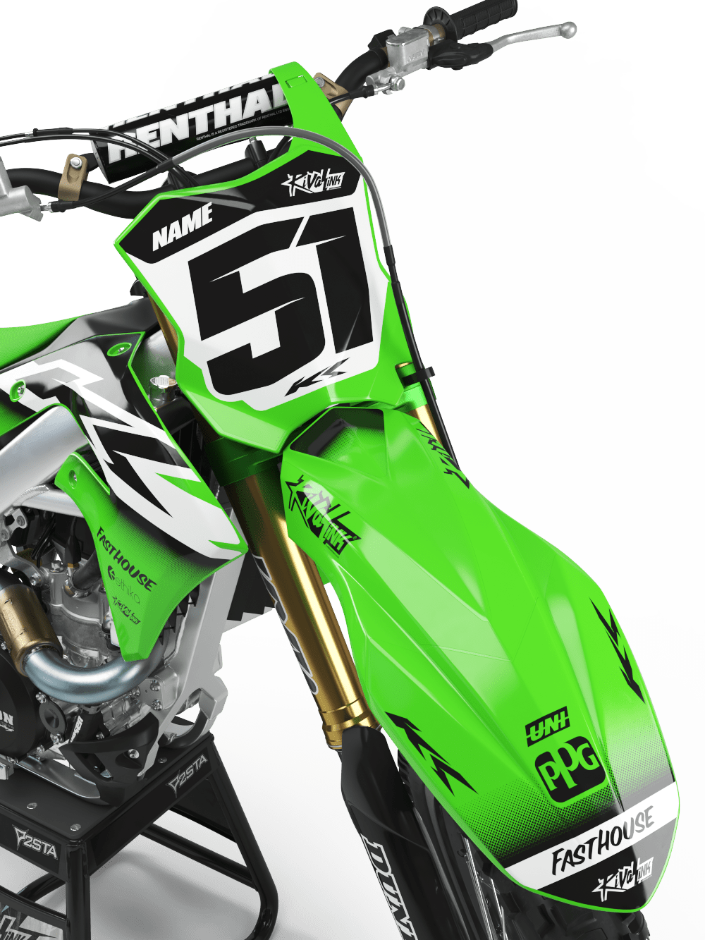 KAWASAKI ‘SHIFTER GREEN ‘ KIT Rival Ink Design Co