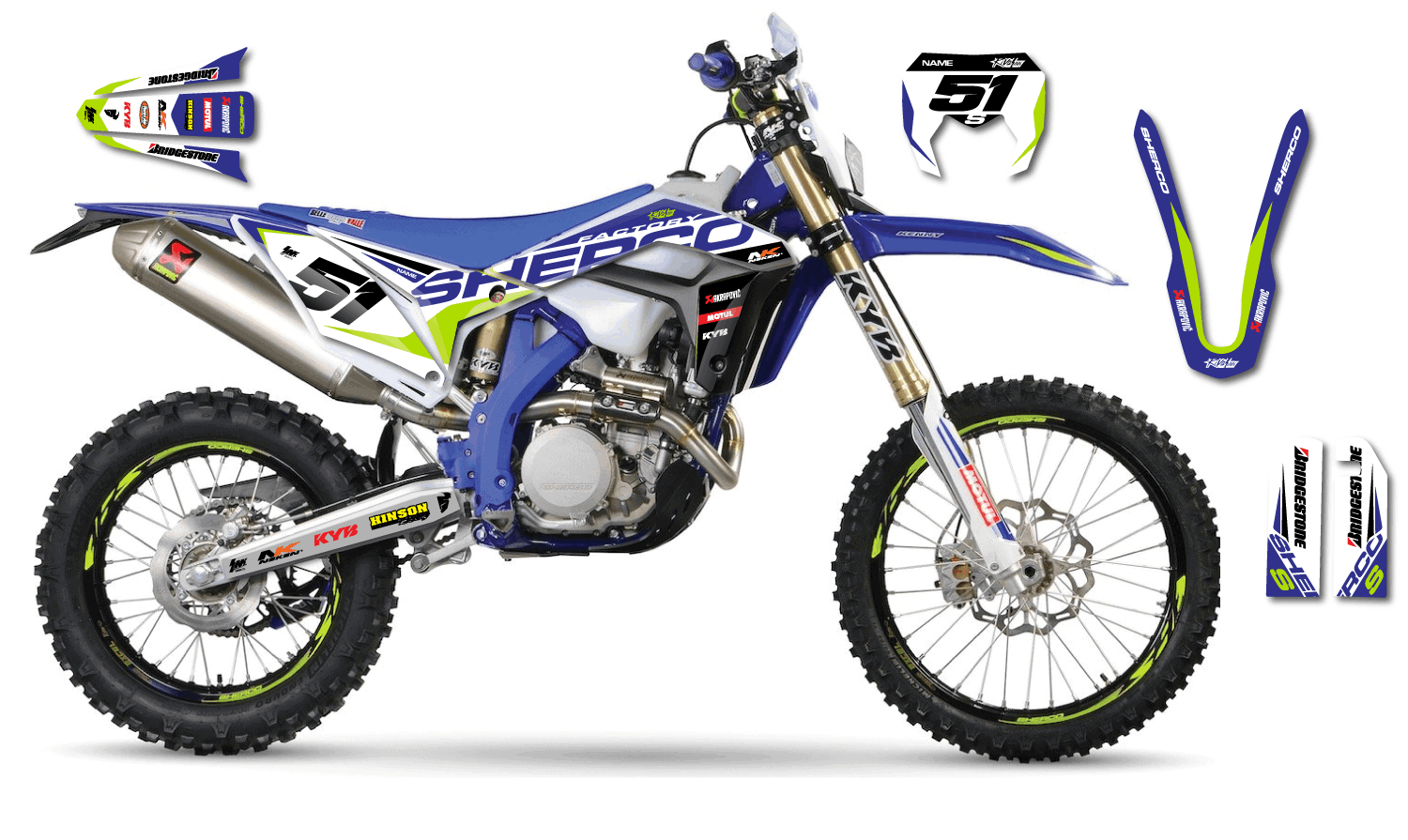 SHERCO 'HORIZON' KIT Rival Ink Design Co