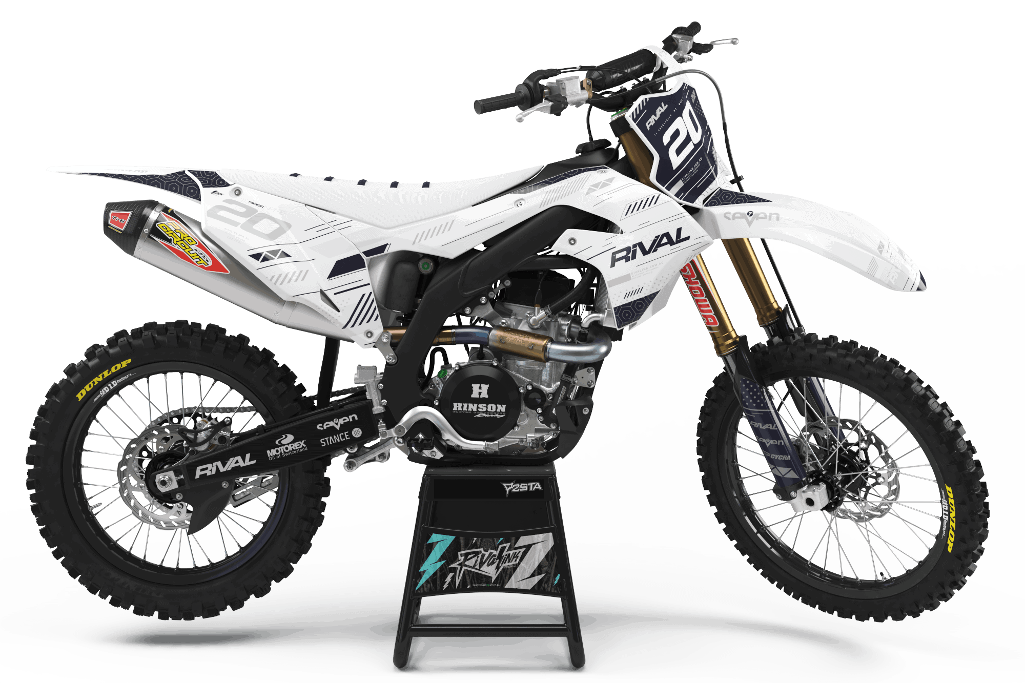 KAWASAKI 'MATRIX WHITE' KIT | Rival Ink Design Co