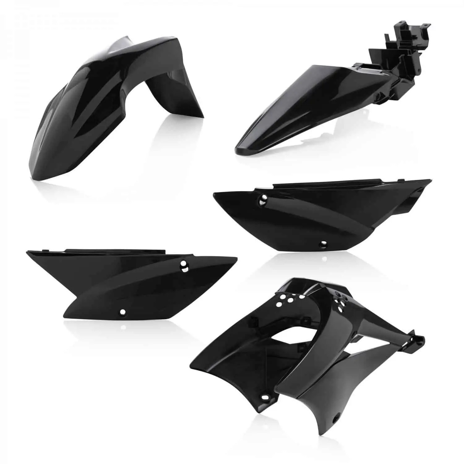 ACERBIS PLASTIC KIT KAWASAKI KLX 110 1024 BLACK Rival Ink Design Co