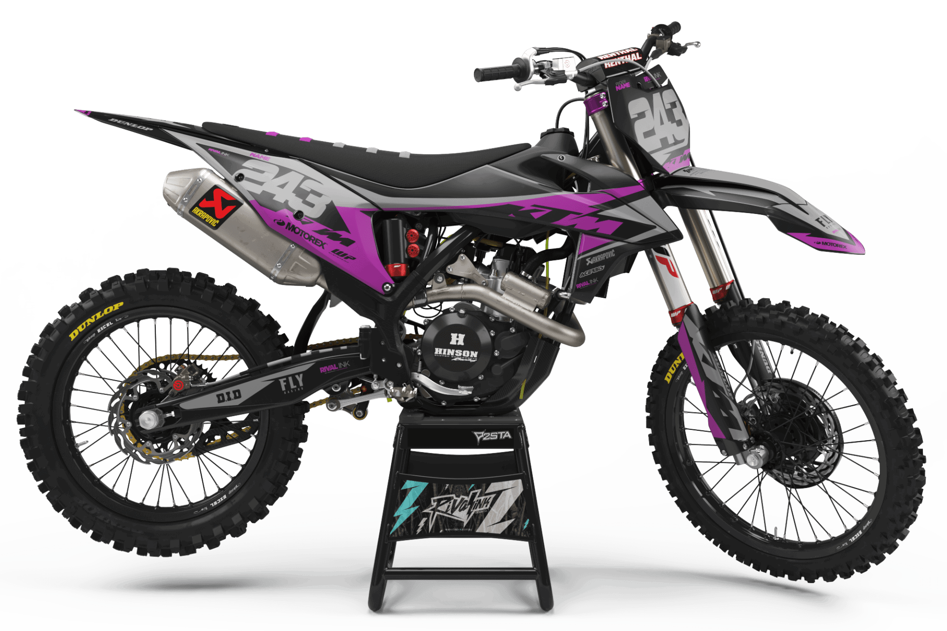 KTM ‘EXPERT PURPLE’ KIT Rival Ink Design Co