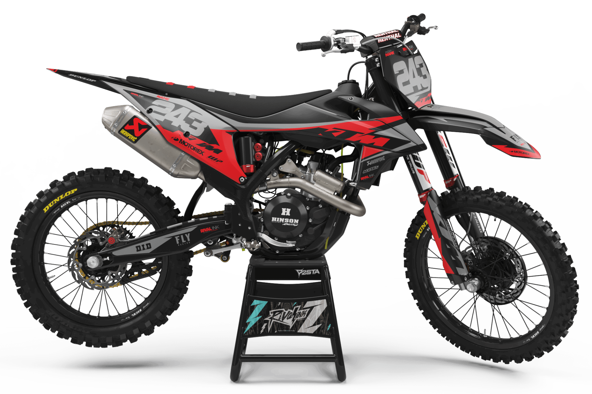 red ktm bike