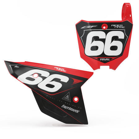 'CONCEALED' NUMBER BOARD SET - HONDA