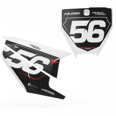 'CONCEALED' NUMBER BOARD SET - HUSQVARNA