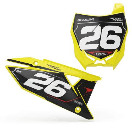 'CONCEALED' NUMBER BOARD SET - SUZUKI