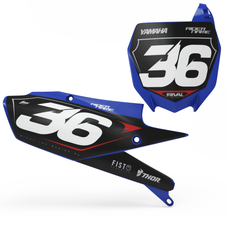 'CONCEALED' NUMBER BOARD SET - YAMAHA