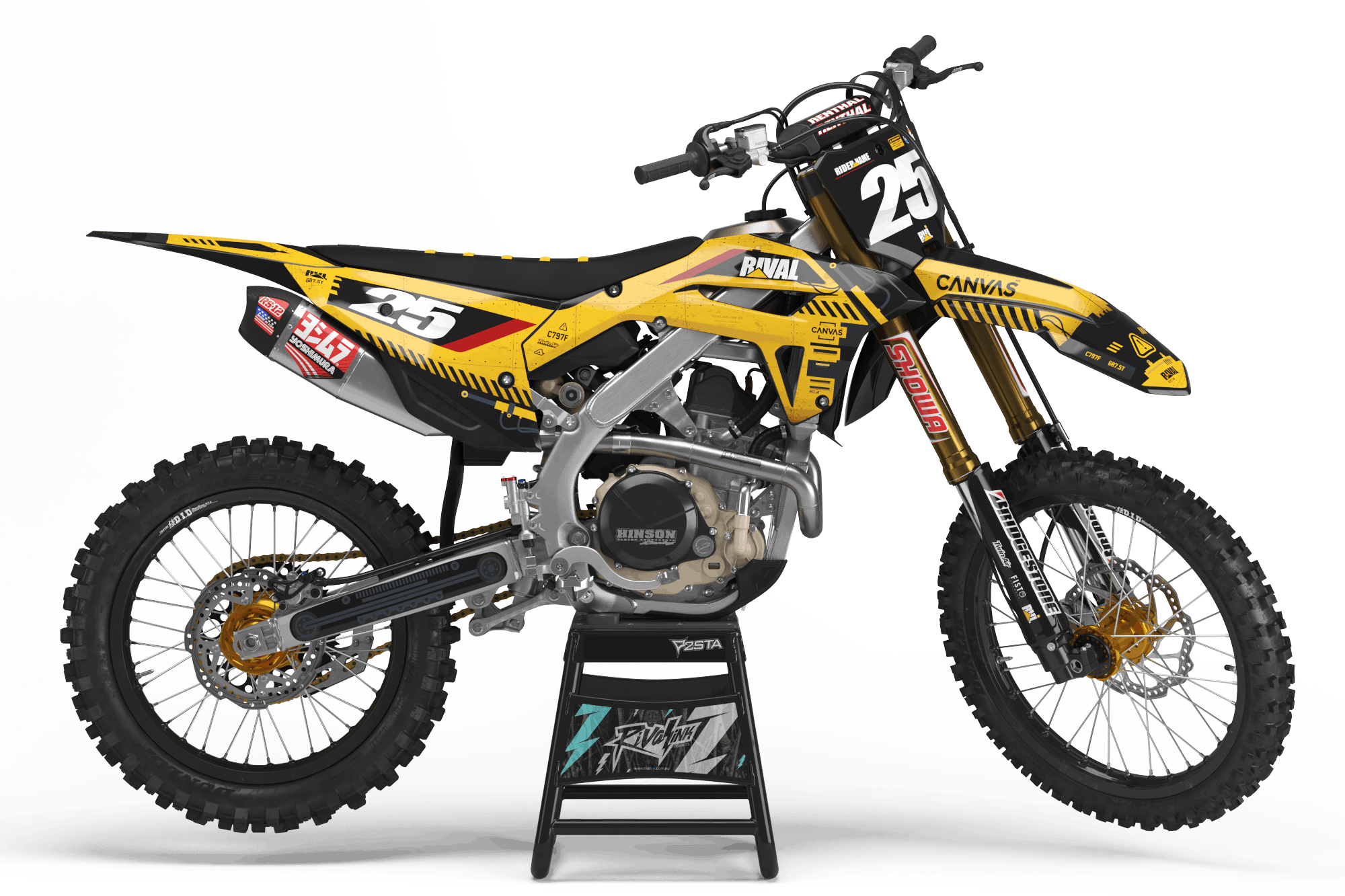 SCATTER Team Racing Graphics kit compatible with Honda 2013-2019 CRF 50