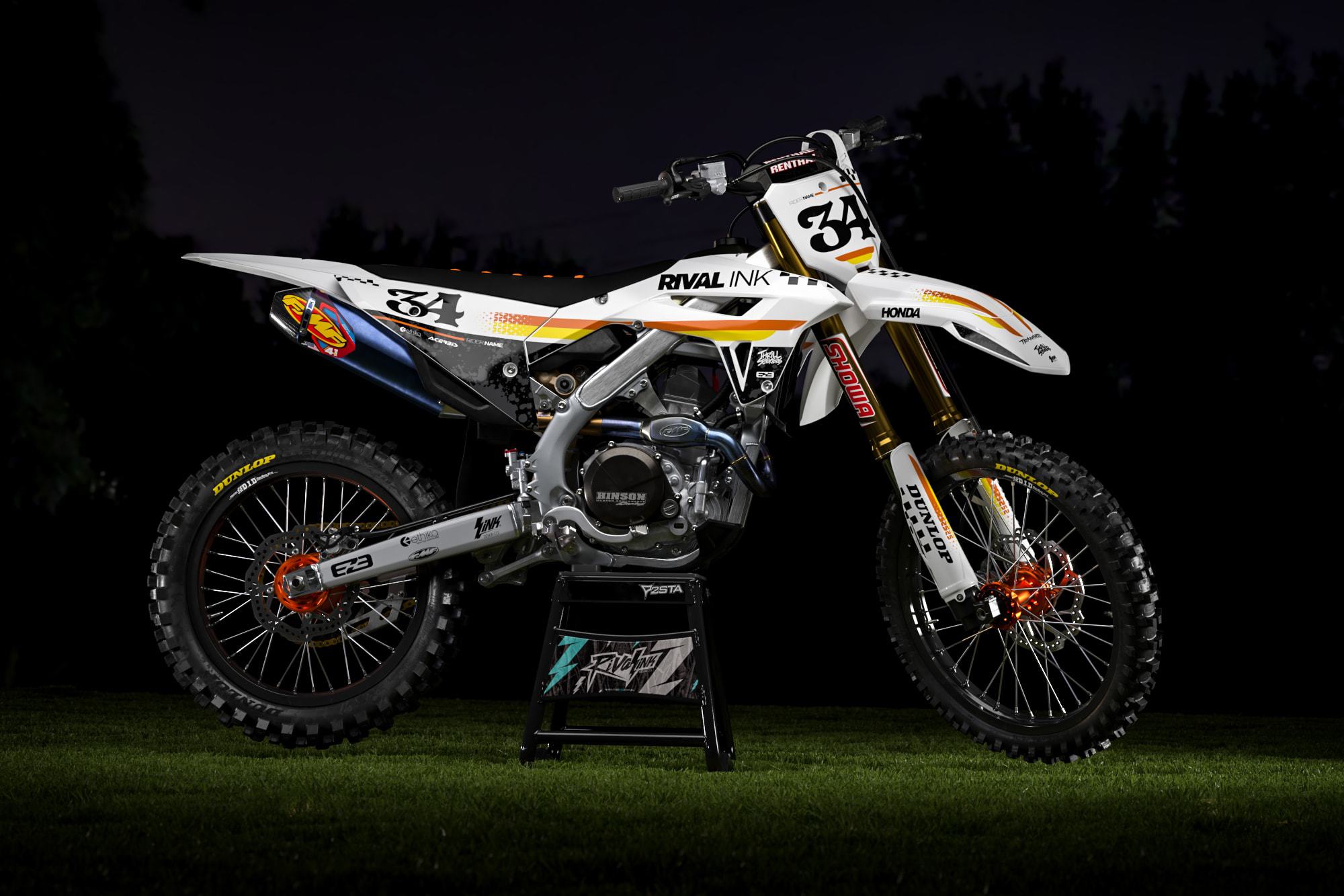 Honda BLEACH WHITE Graphics Kit | Rival Ink Design Co