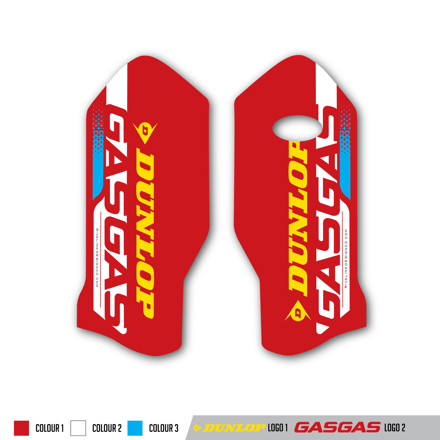 GASGAS Lower Fork Graphics Rival Ink Design Co