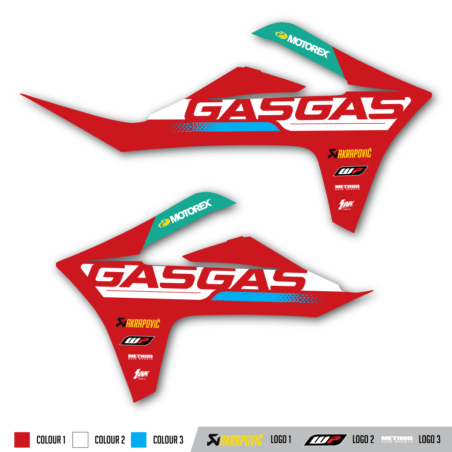 GASGAS Radiator Shroud Graphics Rival Ink Design Co