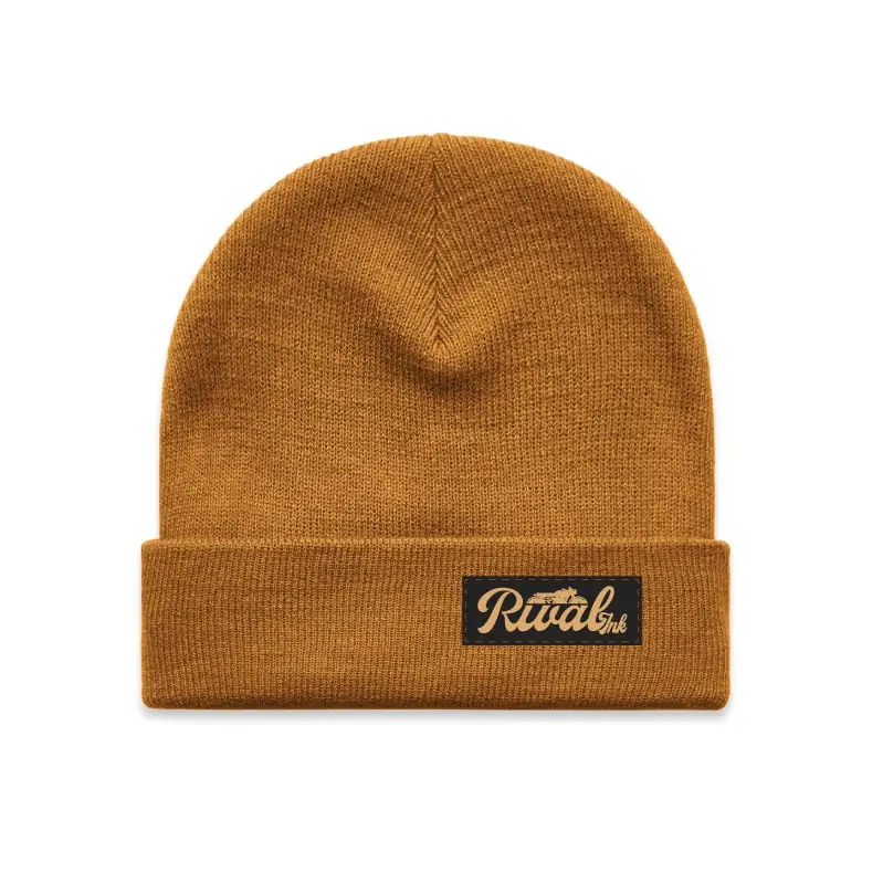 'AUTHENTIC' BEANIE CAMEL Rival Ink Design Co