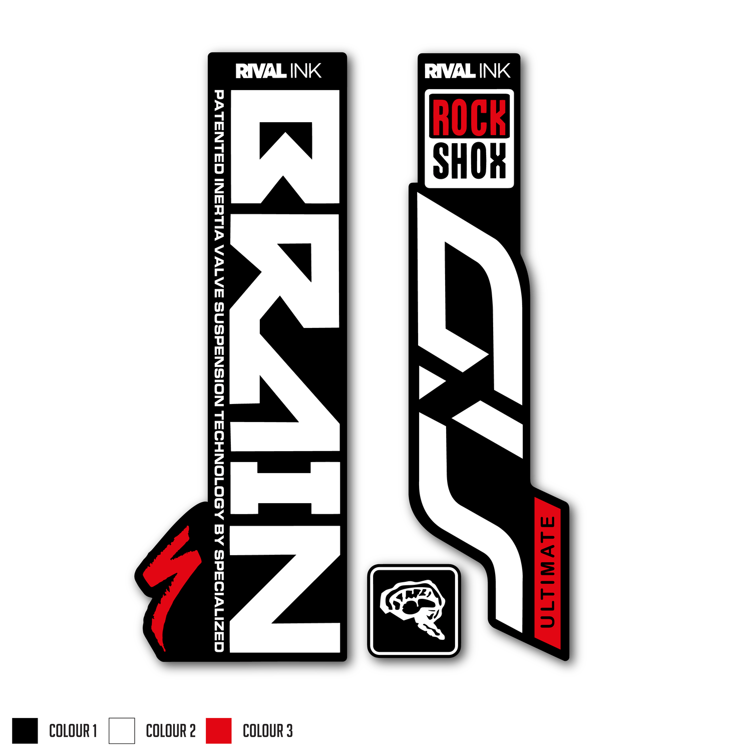 Rock shox Sid Brain 29 - year 2018 - personalized fork stickers