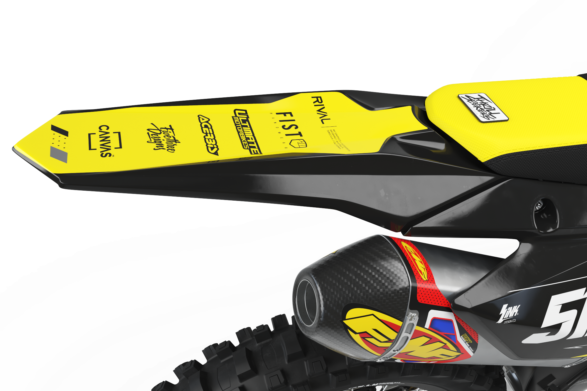 Suzuki CHARGE YELLOW Graphics Kit | Rival Ink Design Co