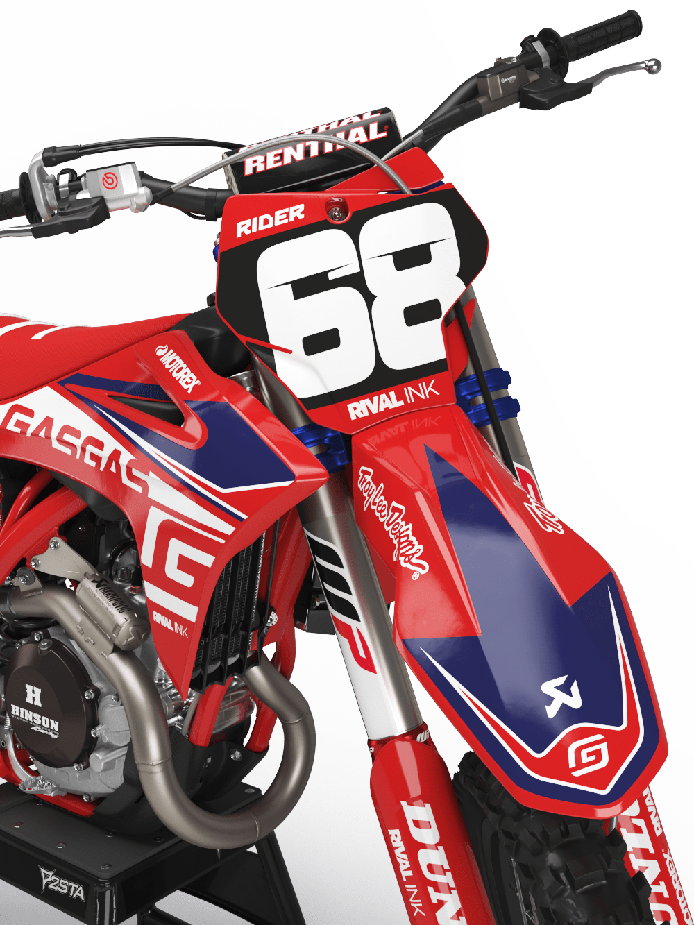 Black Beta Factory Style MX Enduro Graphics Kit Restyle