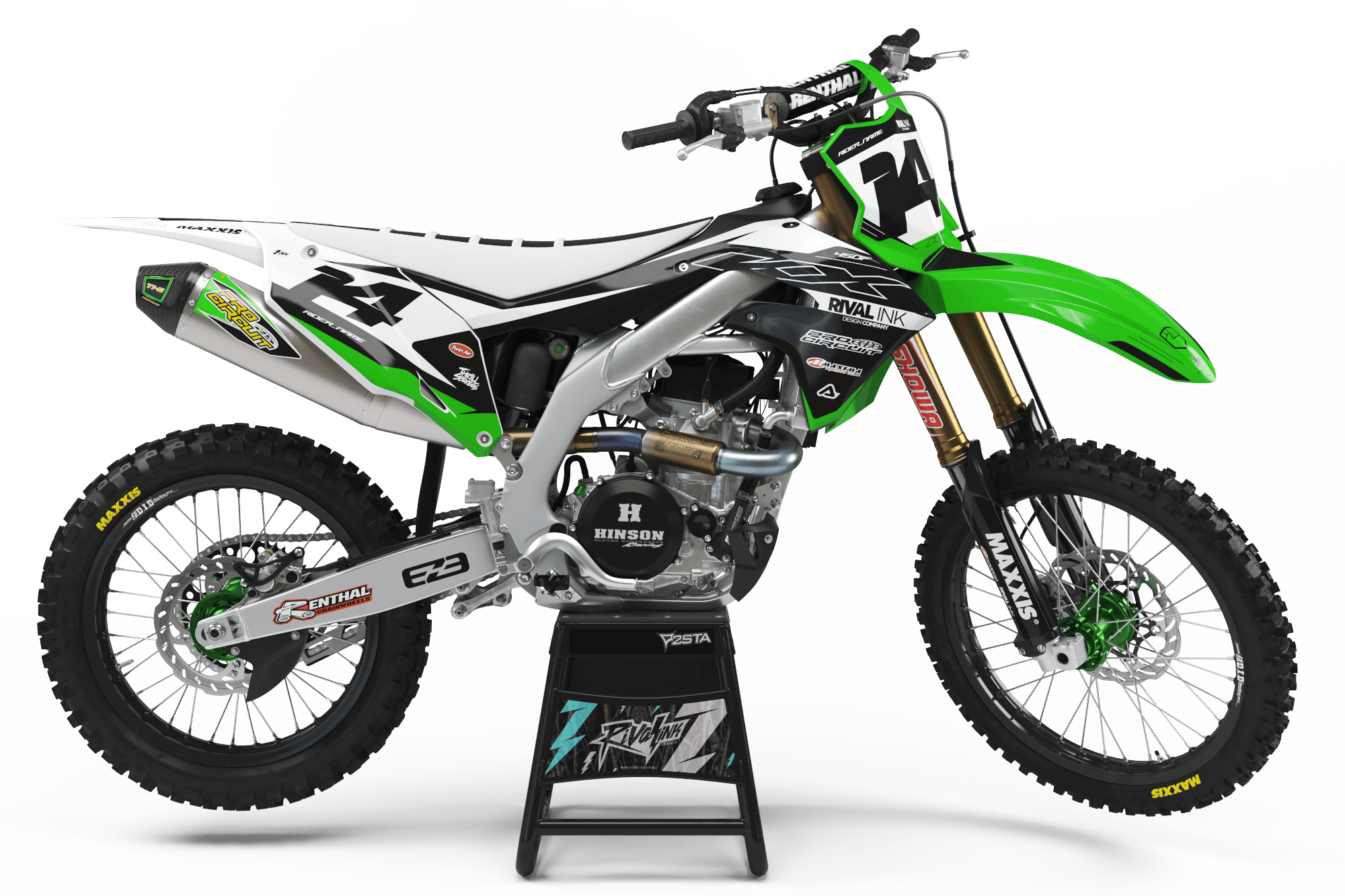 Kawasaki CONTEST WHITE Graphics Kit