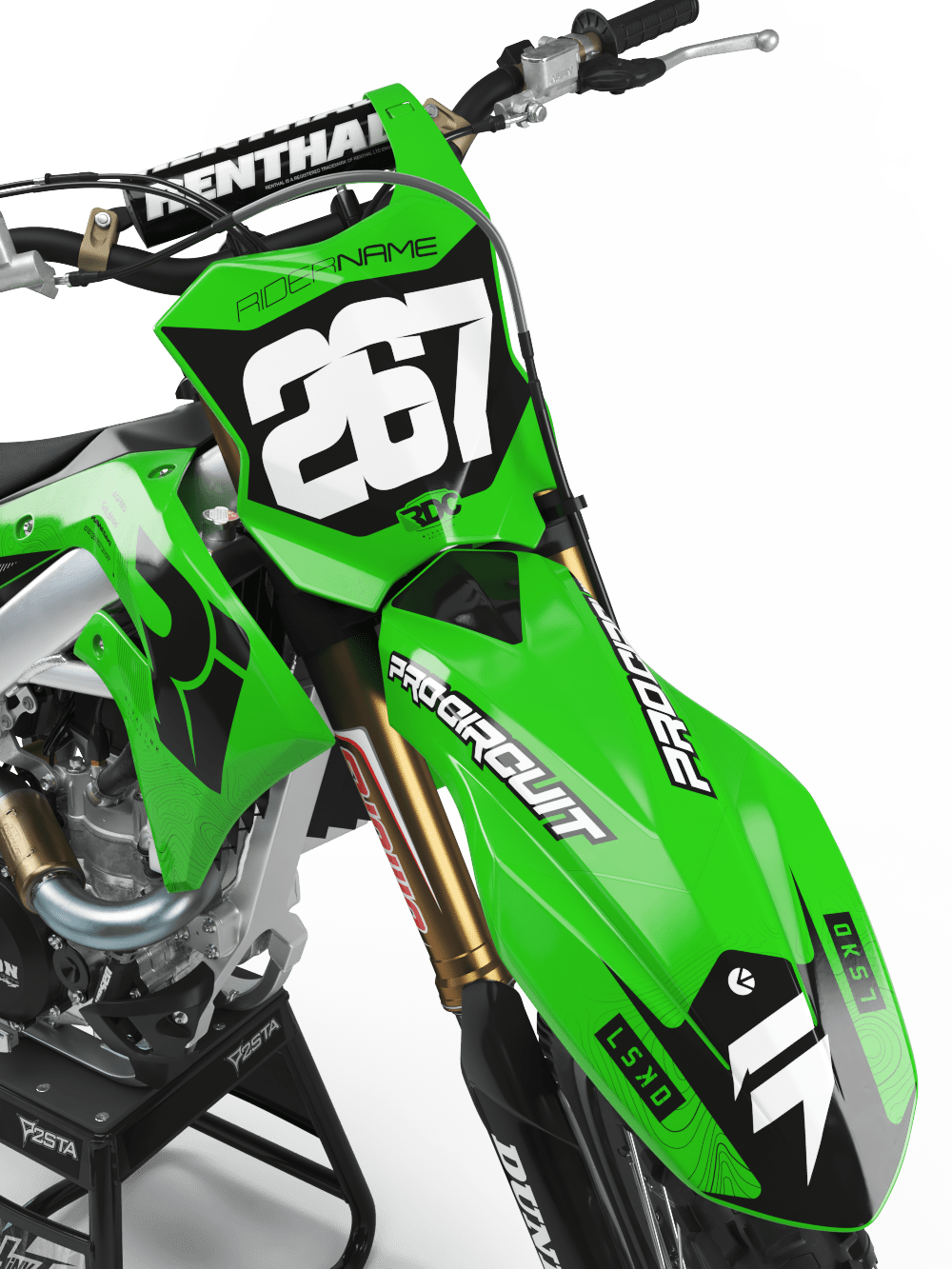 Kawasaki KAZI Graphics Kit Rival Ink Design Co