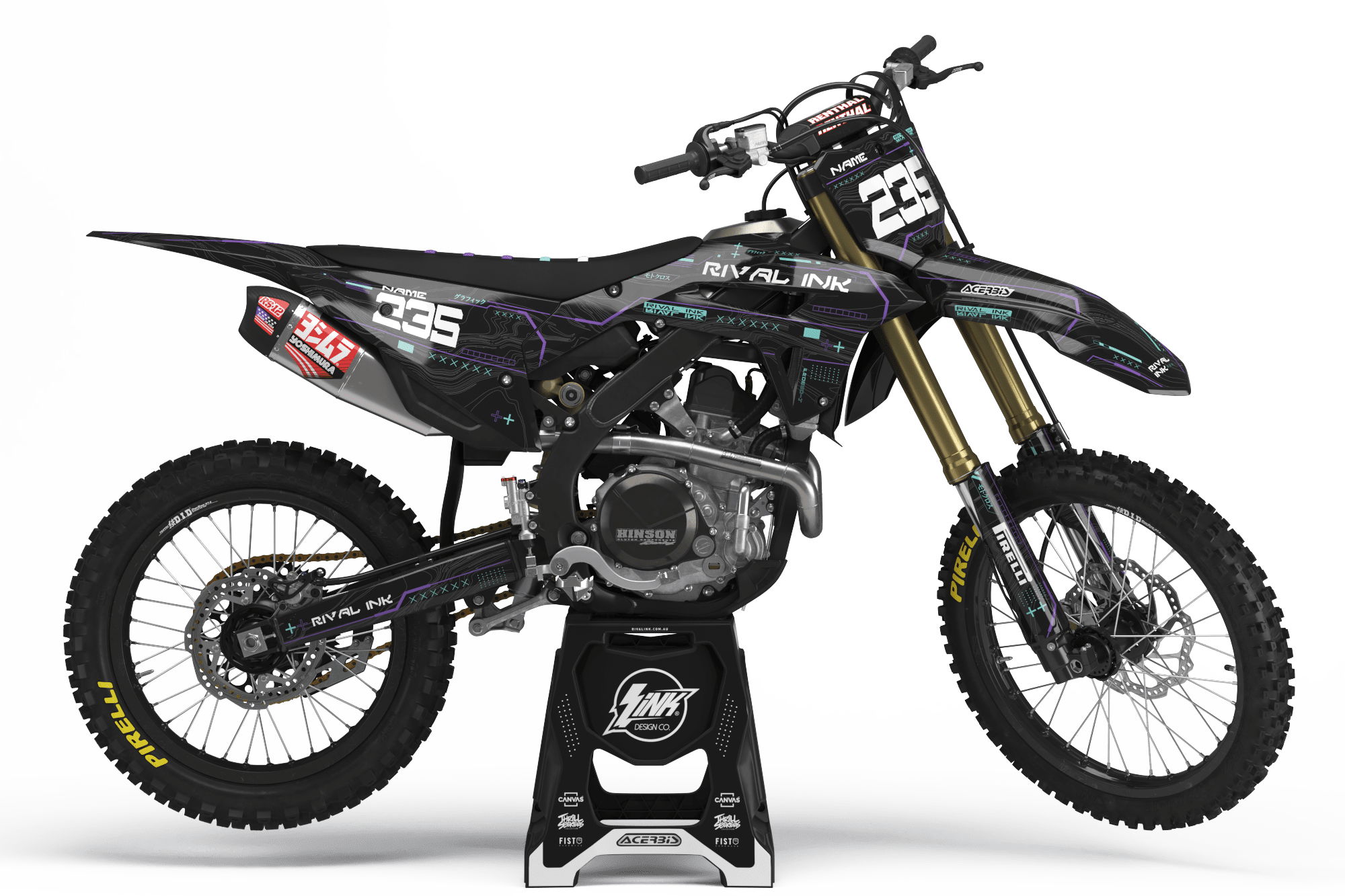 Honda MODULE PURPLE Graphics Kit Rival Ink Design Co
