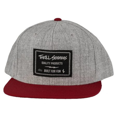 Quality Snapback - Grey/Burgundy