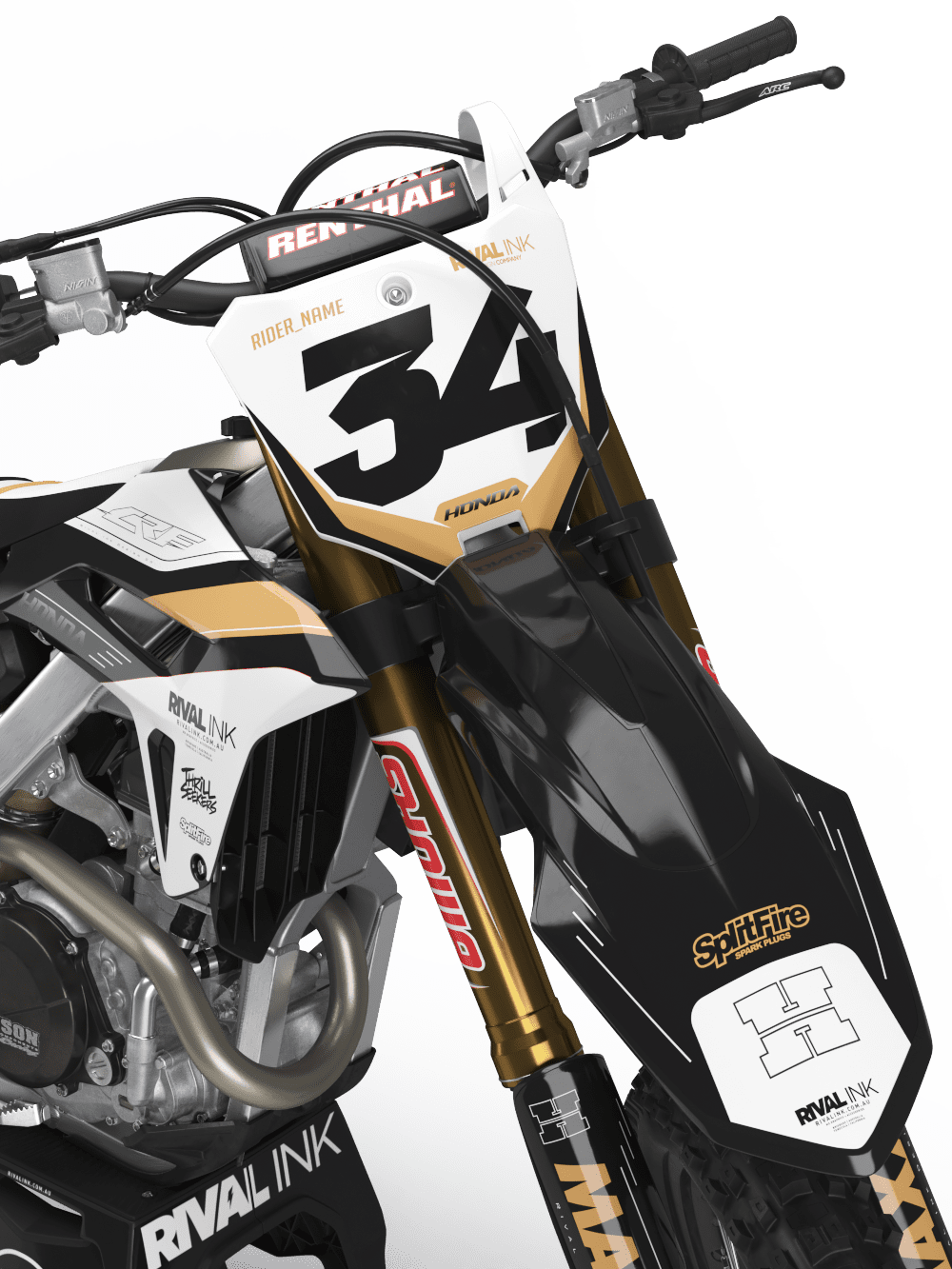 Honda ACCESS BLACK Graphics Kit - Image 3