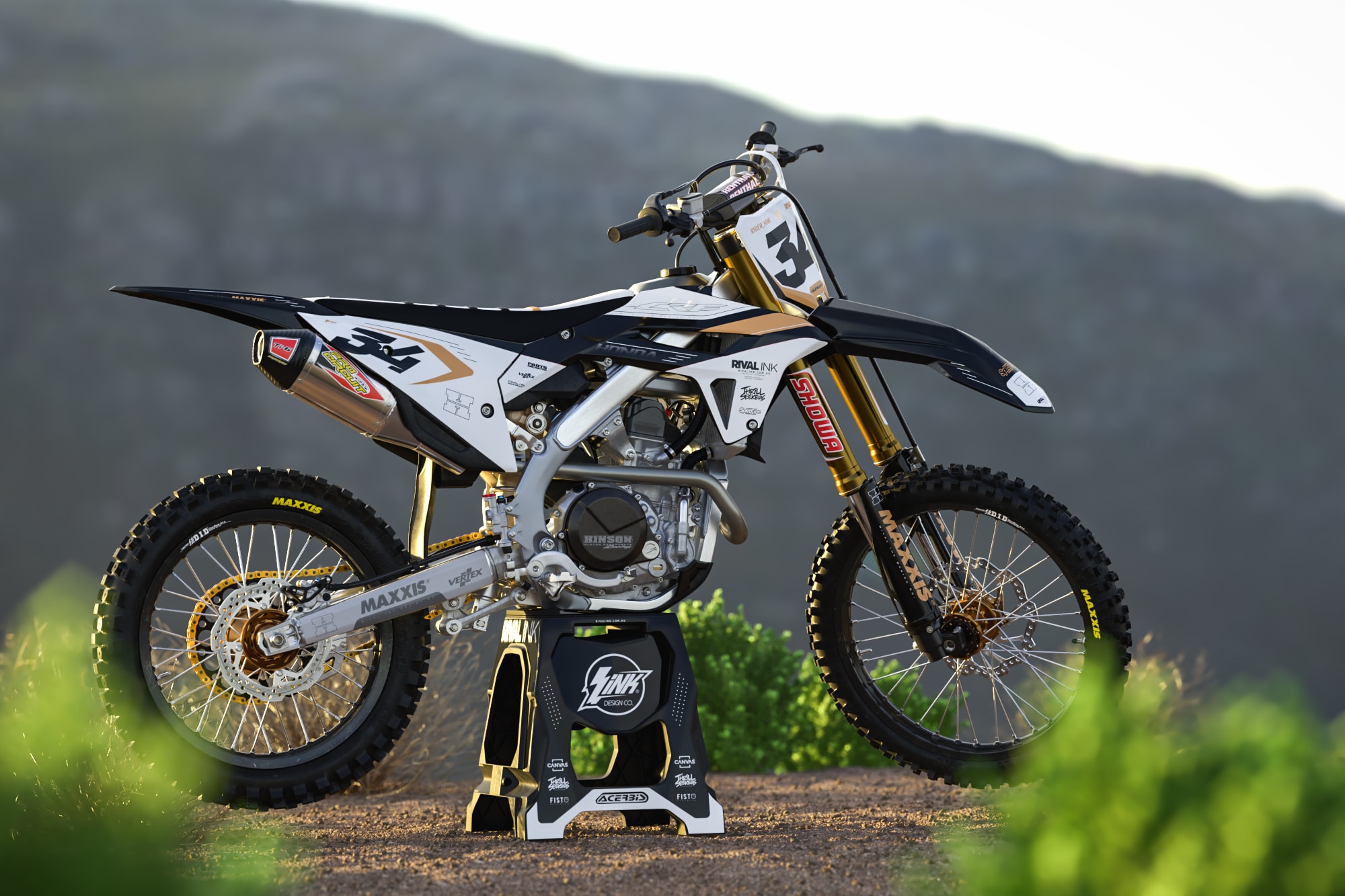 Honda ACCESS BLACK Graphics Kit - Image 2
