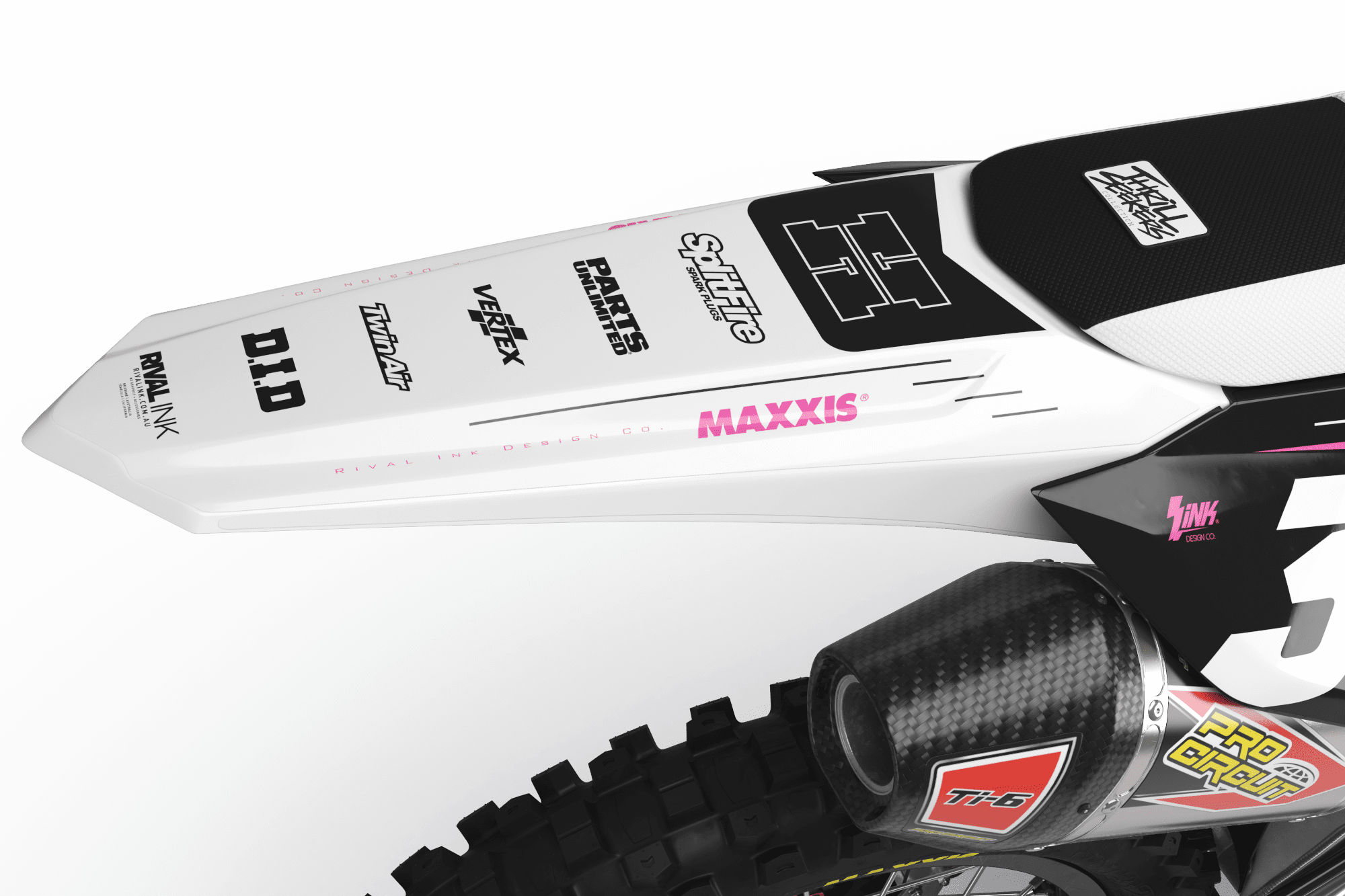 Honda ACCESS PINK Graphics Kit - Image 4