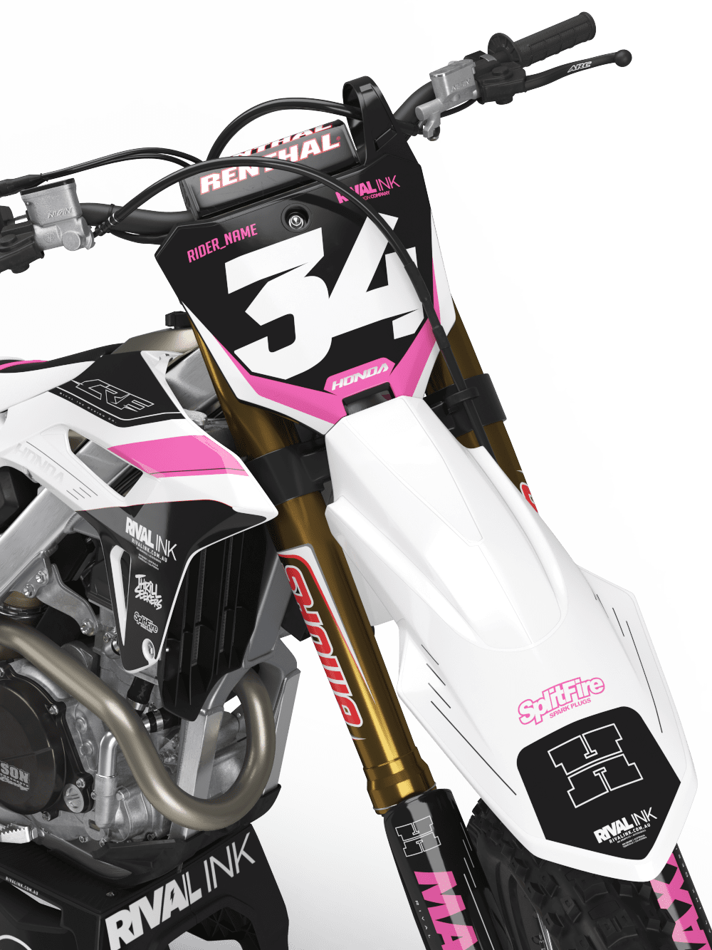 Honda ACCESS PINK Graphics Kit - Image 3
