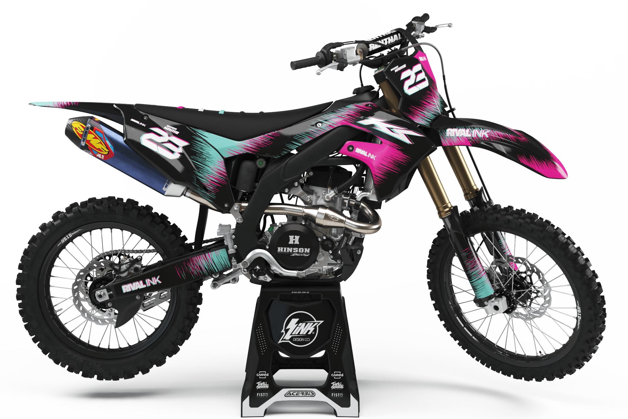 Kawasaki HYPER PINK Graphics Kit – Rival Ink Design Co