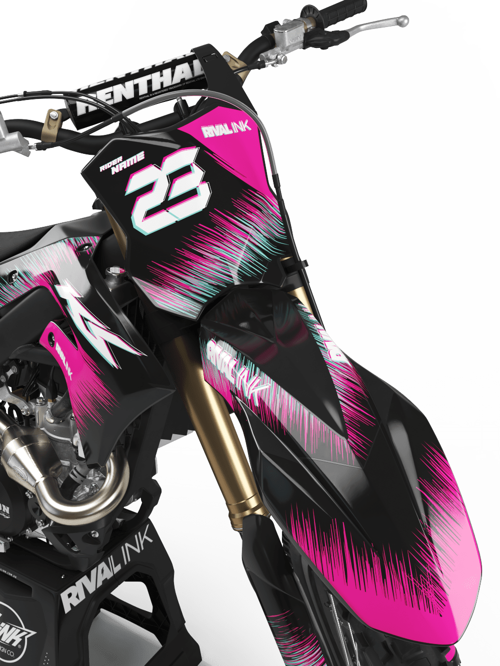 Kawasaki HYPER PINK Graphics Kit – Rival Ink Design Co