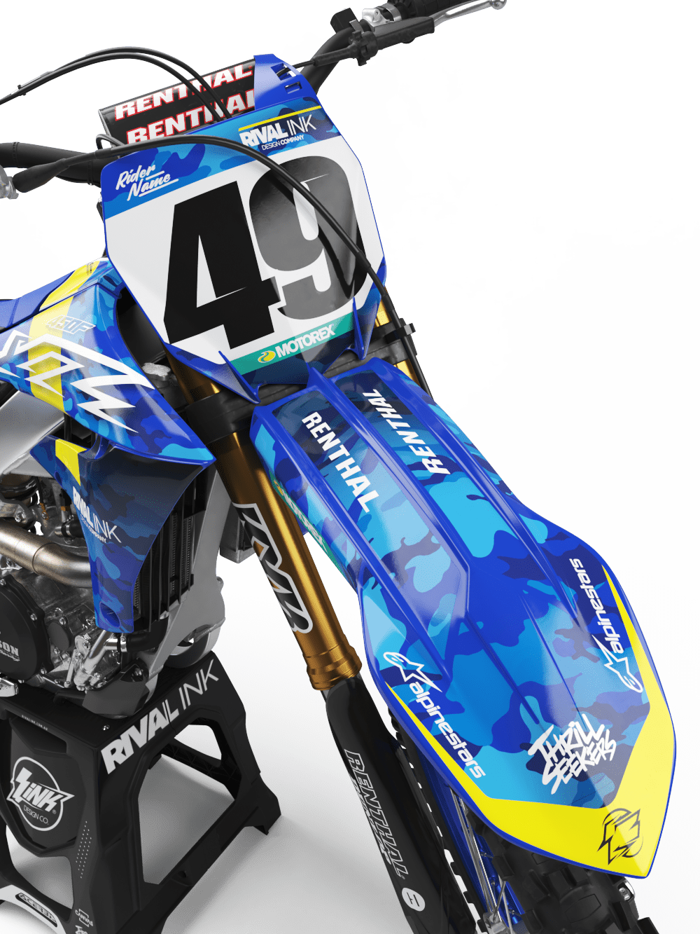 Yamaha BRAVO NAVY Kit Rival Ink Design Co