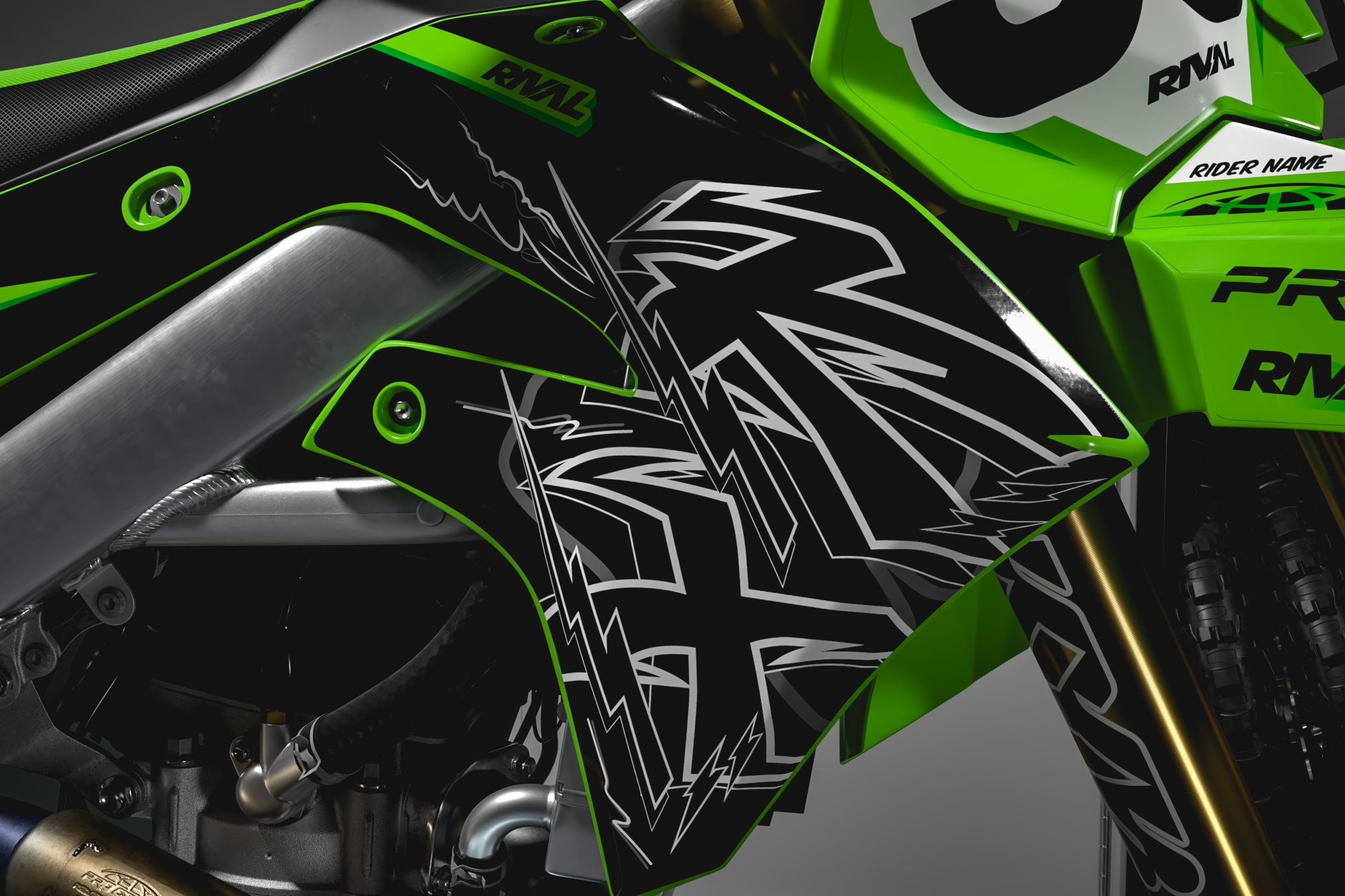 Kawasaki 3093 Graphics Kit - Image 2