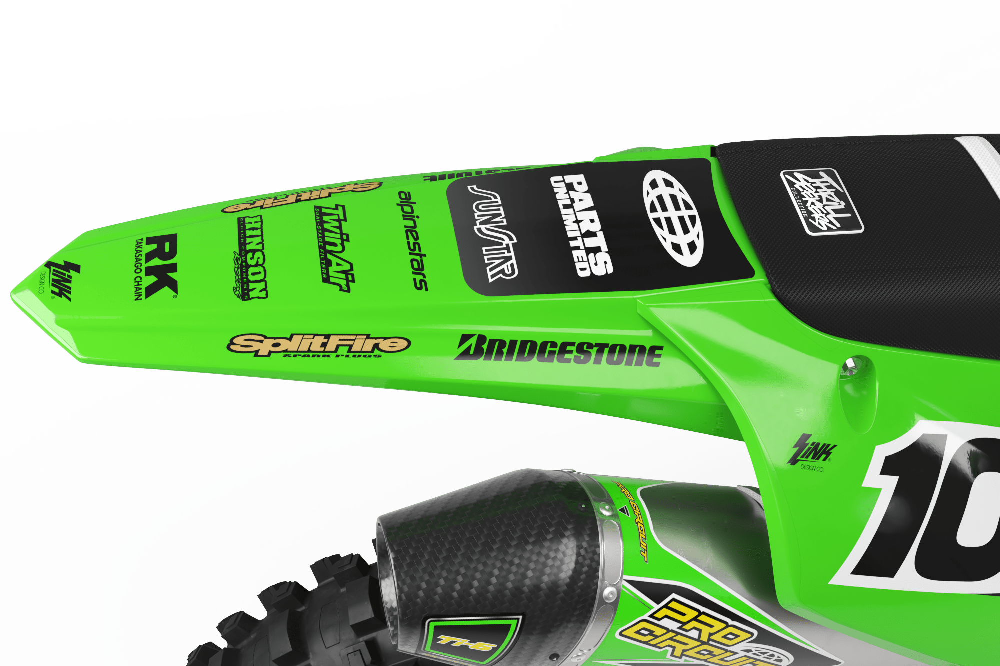 Kawasaki RETRO 96 MURDERED Graphics Kit - Image 4