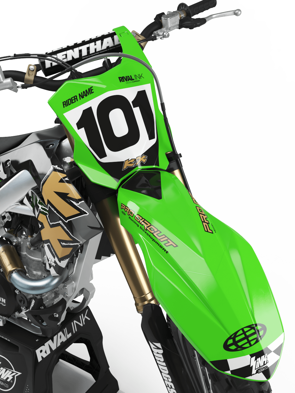 Kawasaki RETRO 96 MURDERED Graphics Kit - Image 3