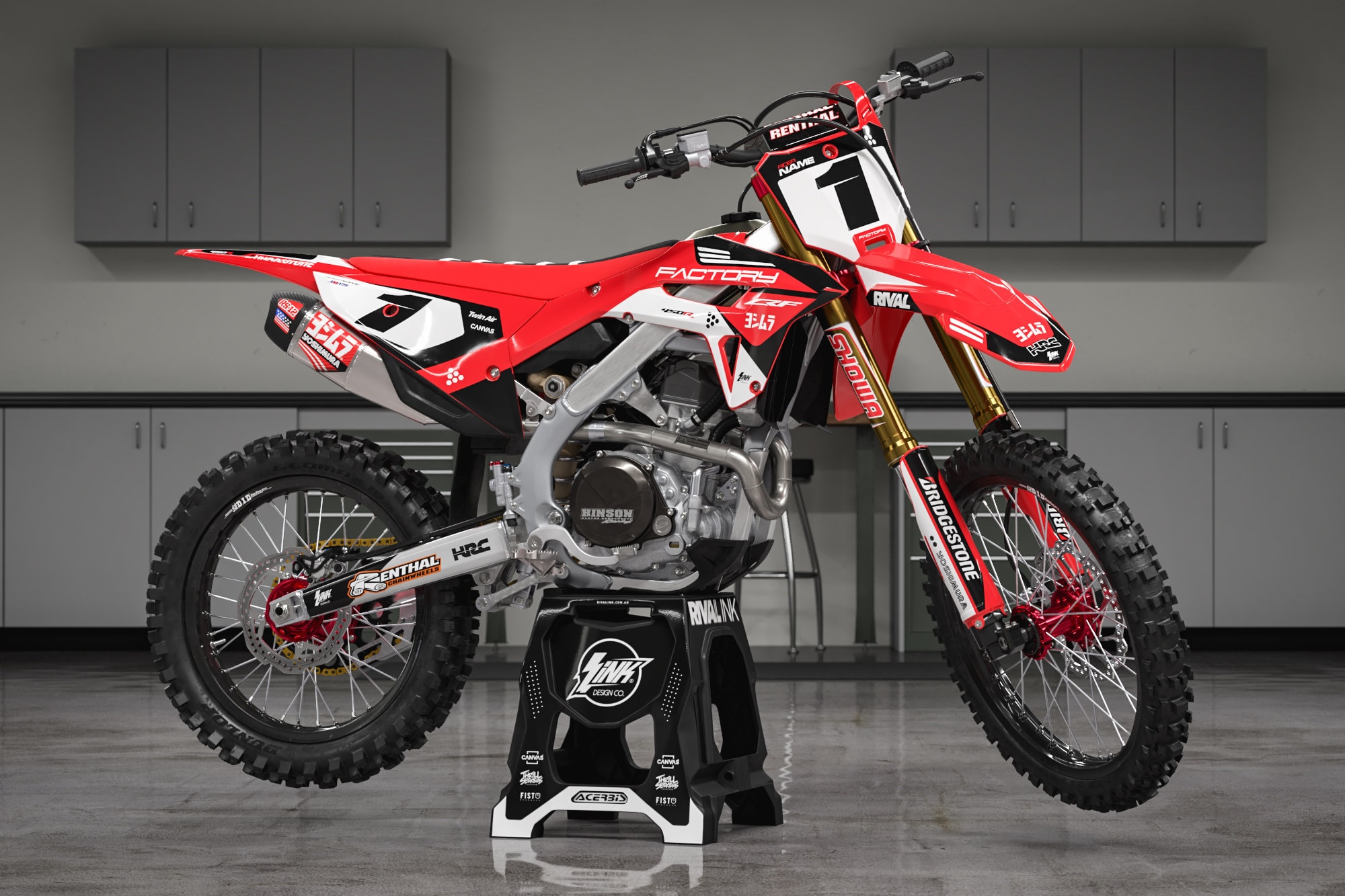 2022 honda crf250r graphics
