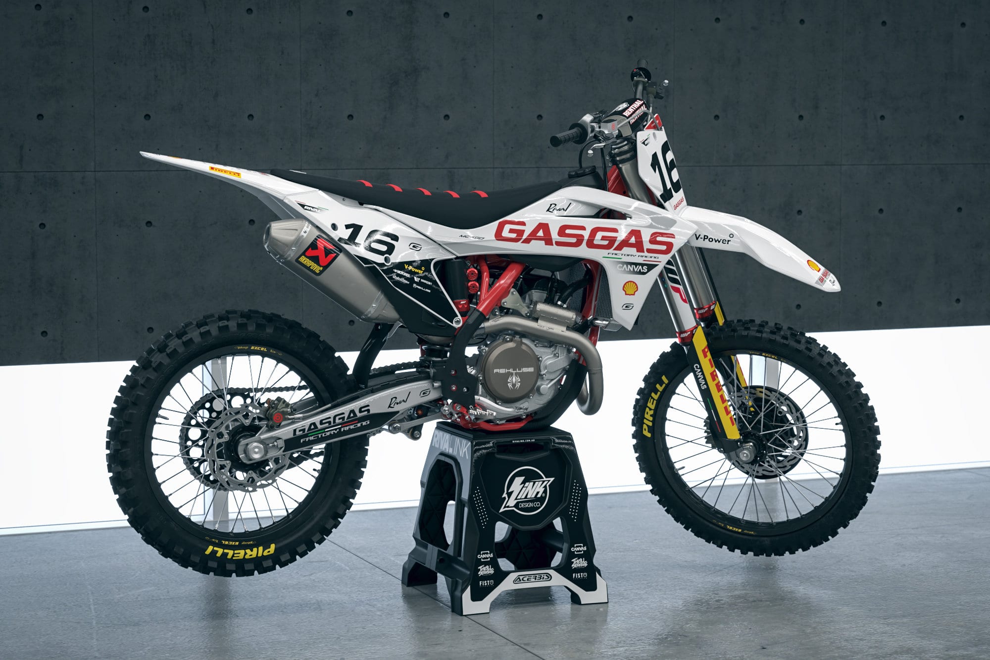 ホイール HUSQVARNA FC250 FC 450用VPOWERリアウィルリアルリアルリアルリアルリアルリアルリアルリアルリアルリアルグリック - 17インチ×4.25インテ GASGAS SCUDERIA WHITE Graphics Kit | Rival Ink Design Co